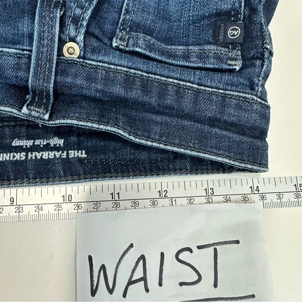 AD ADRIANO GOLDSCHMIED Jeans Size 27R High Rise Skinny The Farrah Skinny - Picture 10 of 16